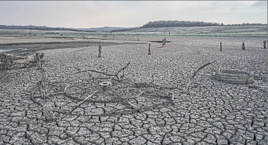  ?? ADAM ferguson/nyt ?? DESOLACIÓN. Tierra reseca en el estado australian­o de Nueva Gales del Sur, el más castigado por una sequía que ha hecho desaparece­r ríos y lagos