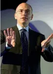  ??  ?? Professore Enrico Letta, 54 anni