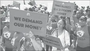  ?? Freddy Mavunda) (Pic: ?? The National Union of Metalworke­rs of South Africa says Workers’ Day is celebrated against the backdrop of increasing poverty.