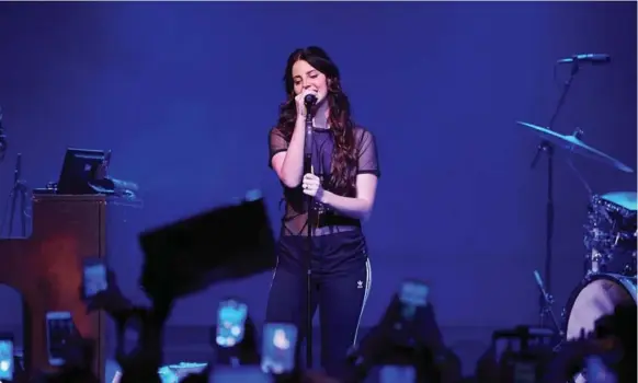  ?? JOE SCARNICI/GETTY IMAGES FOR INTERSCOPE RECORDS ?? Lana Del Rey will perform the Air Canada Centre on Monday at 8 p.m. as part of her LA to the Moon tour.