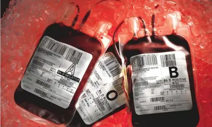  ??  ?? Undated photo of blood bags. Some victims were infected through NHS surgery, others through childbirth, treatment for haemophili­a or contact with a partner. Photograph: graeme robertson/The Guardian