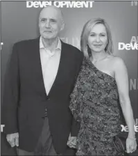  ?? The Associated Press ?? FIFTH SEASON: Jeffrey Tambor, left, and Kasia Ostlun attended the LA Premiere of "Arrested Developmen­t" Season Five at Raleigh Studios Hollywood on Thursday in Los Angeles.