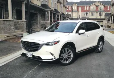  ?? PETER BLEAKNEY / DRIVING. CA ?? The exterior of the 2017 Mazda CX-9 is an exercise in high-style elegance.