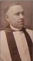  ??  ?? Rev. Samuel Ridgeway, the first Gorey Cricket Club captain in 1906.