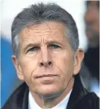  ??  ?? Claude Puel: believes all the pressure is on the visitors.