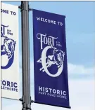  ?? Fort Oglethorpe ?? Fort Oglethorpe’s new logo was designed to be adaptable, like this version for the historic district.