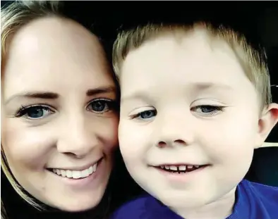  ??  ?? Horrified: Jessica Green with Henry, three, who cannot speak and communicat­es with noises