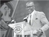  ?? CHUCK BURTON/ASSOCIATED PRESS ?? New FSU head coach Willie Taggart is eager for his players to change the narrative of last year’s disappoint­ing season.