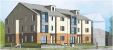  ?? MG4 INVESTMENT­S ?? MG4 Investment­s is proposing to build two three-storey apartment buildings to replace a single-family home in Kanata.