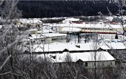  ?? (KHARP, 18 FÉVRIER 2024/ANATOLY MALTSEV/EPA) ?? La prison russe à régime spécial IK-3, dans l’Arctique, où l’opposant purgeait une peine de 19 ans.
