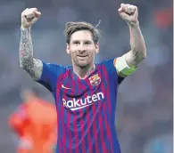 ??  ?? Lionel Messi – on his way out of Nou Camp