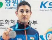  ?? HT PHOTO ?? Shahzar Rizvi won silver at the World Cup in Changwon.