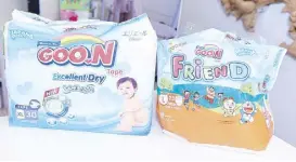  ??  ?? Let your little one keep on moving without the discomfort with Goo.n Diapers.