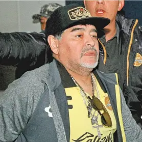  ?? AFP ?? Maradona morreu aos 60 anos de parada cardiorres­piratória