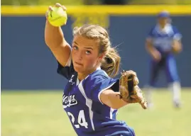  ?? JIM GENSHEIMER/STAFF ?? Pioneer junior Holly Azevedo struck out 334 batters in 191 innings this season.