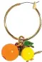  ??  ?? Orange hoop earrings, £19.50, jcrew.com