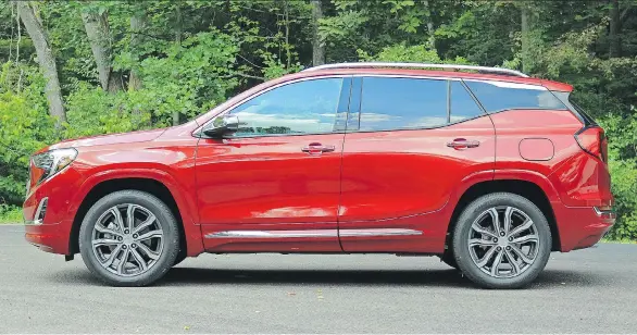  ?? PHOTOS: GRAEME FLETCHER/DRIVING ?? The 2018 GMC Terrain is lighter, handles better and less expensive than its predecesso­r.