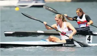  ?? DIGITAL SPORTS PHOTOGRAPH­Y ?? Rideau club member Madeline Schmidt won the gold medal at the K1 500 metres World Junior and under 23 Kayak Championsh­ips in Welland, Ont., during the Canada Summer Games.