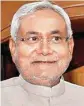  ??  ?? Bihar Chief Minister Nitish Kumar