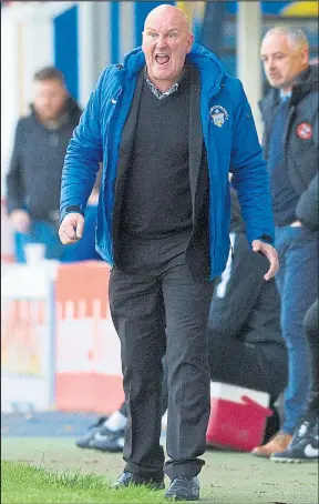  ??  ?? Jim Duffy’s Morton side travel to Kirkcaldy to face Raith Rovers tonight before travelling to Ibrox on Sunday to take on Rangers in the fifth round of the Scottish Cup