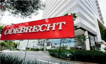  ?? ARCHIVO ?? Fachada de la multinacio­nal brasilera Odebrecht, vinculada a casos de sobornos en varios países.