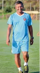  ??  ?? Coach Derrick Pereira, technical director, FC Goa