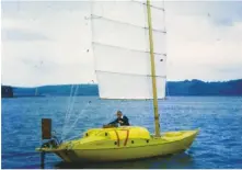  ??  ?? RIGHT: Blondie Hasler at the start of the 1964 OSTAR, which was the first edition of the race to finish in Newport, Rhode Island rather than New York
FAR RIGHT: Sir Francis Chichester took 40 days to win the first OSTAR in 1960 aboard Gipsy