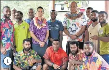  ?? ?? 1
1. New Zealand’s deputy High Commission­er, Shahryar-Davies, standing left with garland, and Minister for Public Works, Transport and Meteorolog­ical Services, Ro Filipe Tuisawau with some of the men of Wainiyavu Village.