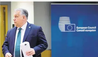  ?? ?? Der ungarische Ministerpr­äsident schlug vor, die Direktwahl­en zum EU-Parlament abzuschaff­en