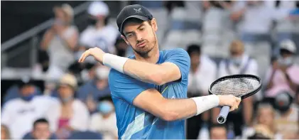  ?? ?? Britain’s Andy Murray’s hopes of a strong comeback after injury were dashed by Japan’s 28-year-old Taro Daniel in the second round of the men’s singles of the Australian Open at Melbourne Park on 20 January. Photo: Dave Hunt/EPA-EFE