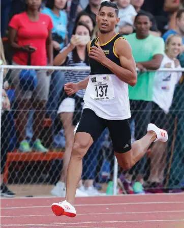  ??  ?? THINKING OF BETTER TIMES: Wayde van Niekerk has been in excellent form.