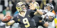  ?? Gerald Herbert / Associated Press ?? Drew Brees and the Saints will host the NFC title game.