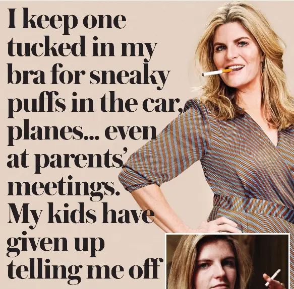 I keep one tucked in my bra for sneaky puffs in the car, planes... even at  parents' meetings. My kids have given up telling me off - PressReader