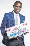  ??  ?? Softex Feathers boss Vuyane Ngidi