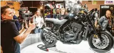  ?? Foto: Intermot ?? Horex hat auf der Intermot in Köln seine VR6 Raw enthüllt, deren Sechszylin­dermotor 163 PS entwickelt.