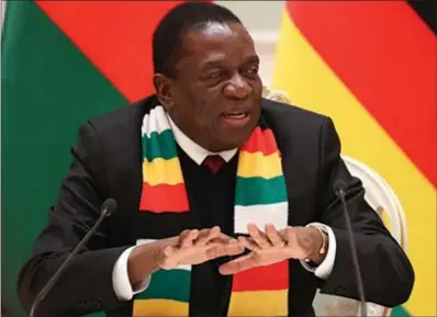  ??  ?? President Emmerson Mnangagwa