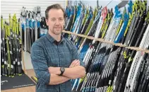  ?? ADRIAN WYLD THE CANADIAN PRESS ?? Fresh Air Experience owner Jon Digney is experienci­ng a higher volume of sales in cross-country ski equipment this fall.