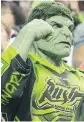  ?? GETMYPHOTO. CA ?? Lacrosse fan Kelvin Ooms is known as Rush Hulk.