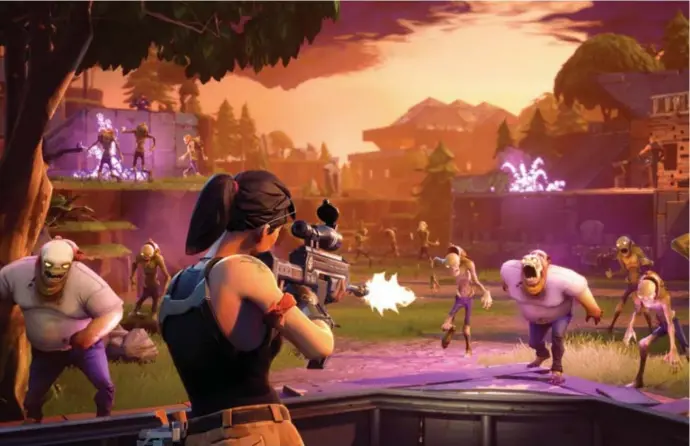  ?? © blg ?? Volgens de laatste schattinge­n telt Fortnite intussen meer dan 200 miljoen spelers. Daarmee is het het populairst­e game ter wereld.