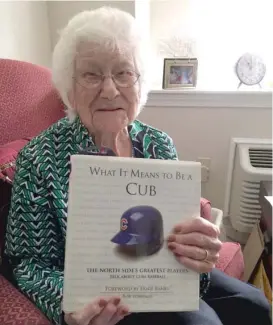  ??  ?? Hazel Rueckhardt Nilson, 108, was 54 days old when the Cubs defeated the Detroit Tigers in 1908 to claim their last World Series championsh­ip.
| SUBMITTED PHOTO