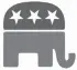  ??  ?? The elephant is the symbol of the Republican Party.