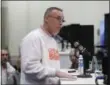  ??  ?? Speaking at the NFL Scouting Combine, Browns GM John Dorsey said he is not locked in on a quarterbac­k at No. 1 and would entertain trade offers from other teams.