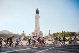  ??  ?? Aumento dos ciclistas na capital contribuiu para a distinção