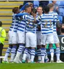  ?? Picture: Steve Smyth ?? Reading celebrate a goal against Swansea