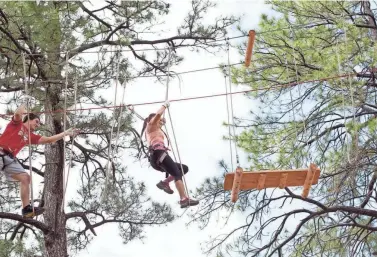  ?? FLAGSTAFF EXTREME ?? The Flagstaff Extreme Adventure Course is a series of exciting physical challenges suspended in trees at various heights. Participan­ts experience new thrills and test personal limits in a safe and controlled environmen­t.