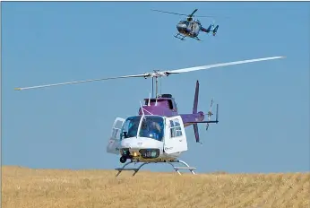  ?? File photo ?? HALO has been landing wherever it needs and assisting those in need of assistance in southern Alberta. Without more funding, it may cease operations by July 1.