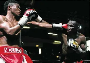  ??  ?? PRESSING HARD: The Ayanda Ndulani camp has called on Boxing SA to allow their fighter to compete for the mini-flyweight title.