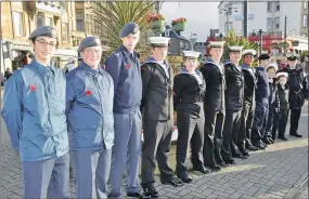  ?? 17_t45poppy03 ?? SMART: Air Training Corps members and Oban Sea Cadets were on parade at the remembranc­e
garden dedication service.