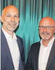  ?? FOTO: BLANKENHOR­N ?? Nach acht Jahren tritt Detlef Köhn (links) als Vorsitzend­er des Gewerbeund Handelsver­eins Bopfingen zurück. Peter Altrichter ist sein Nachfolger.