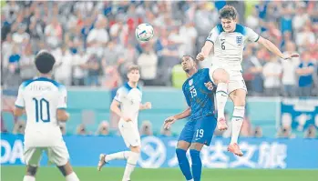  ?? /AFP ?? Harry Maguire (6) se destacó en Inglaterra.